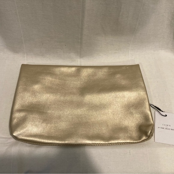 Fawn for Jilly box clutch in gold - Picture 2 of 3